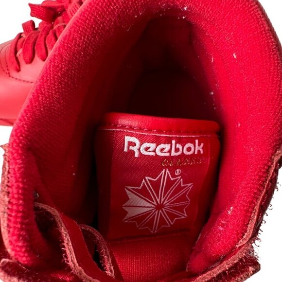 Reebok Women’s Freestyle Hi M43399 Red High Top Sneakers Size 7.5 Retro - Picture 10 of 12